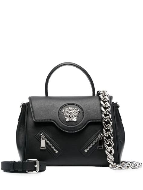 versace collection borsa a mano nera